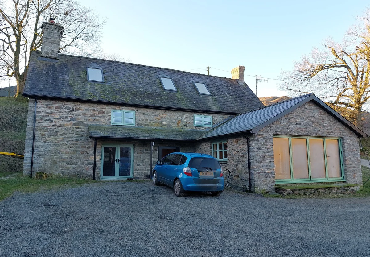 Powys farm house front